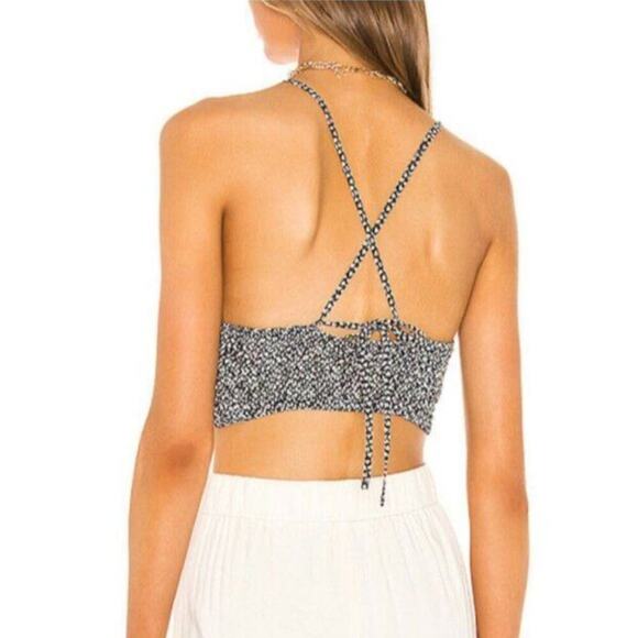 Free People Cassie Soft Bra in Black Combo Size Small - Picture 2 of 6